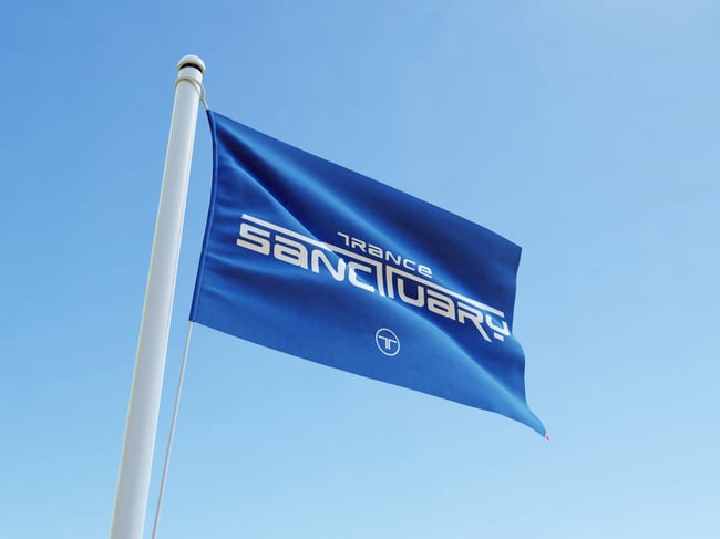 TRANCE SANCTUARY BLUE FLAG
