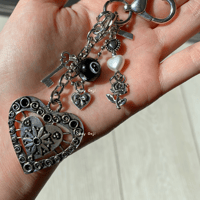 Image 5 of Gothic Heart Keychain 