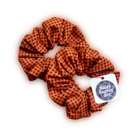 Image 2 of Orange Gingham Scrunchie