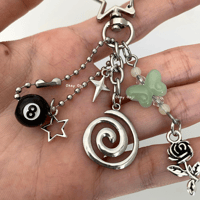 Image 4 of Spiral 8 Ball Keychain 