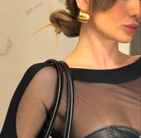 Image 1 of Orecchini cerchi piatti - Big Hoops