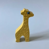 Image 1 of Figurine girafe en caoutchouc Germany années 80