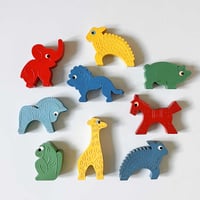 Image 3 of Figurine girafe en caoutchouc Germany années 80