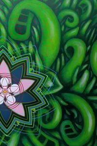 Image 3 of "Jazz Cabbage" Original Painting - Acrylic on Canvas