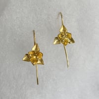 Image 3 of Origami lily earrings