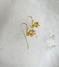 Image 6 of Origami lily earrings