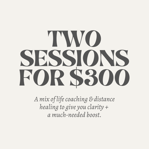 Image of Two Sessions for $300