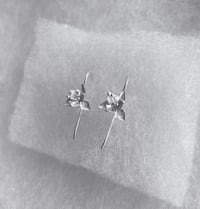 Image 4 of Origami lily silver earrings