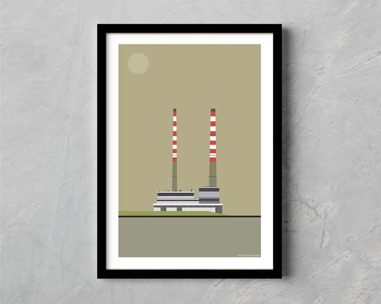 Poolbeg Chimneys. Dublin