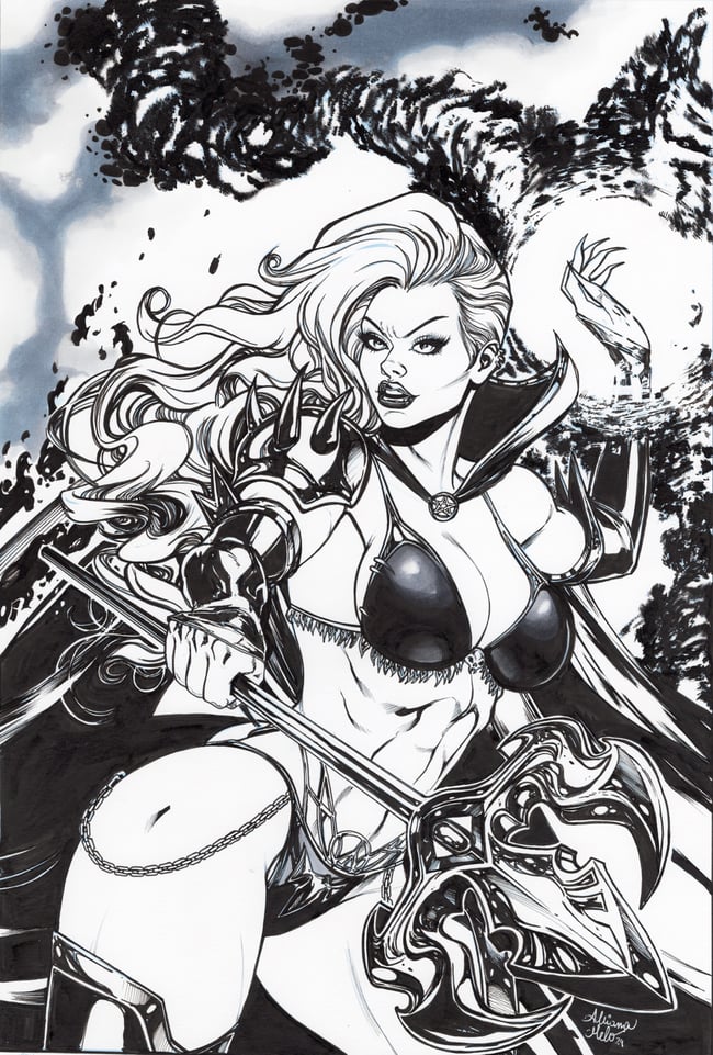 Lady Satanus Heroic edition OA cover