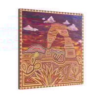 Image 1 of 14x14" Delicate Arch Canvas Print 