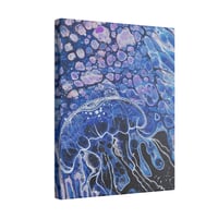 Image 1 of 8x10" Cosmic Jellyfish Canvas Print