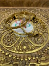Gold Diamond Flower Bangle (Single or Set)