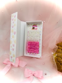 Image 1 of Pink & White Glitter Tray