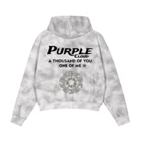 Image 2 of PURPLE CLOUD SMOKE GREY FLEECE ZIPUP + SWEATPANTS 