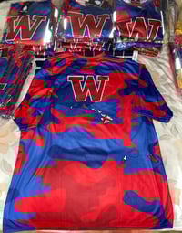 Image 3 of W Red/Blue Camo shirt by RB PRODUCTIONS 