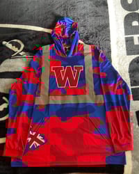 Image 5 of W Red/Blue Camo shirt 