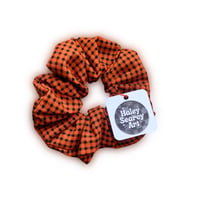 Image 1 of Orange Gingham Scrunchie