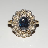 Image 1 of D Heirloom sapphire ring 