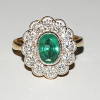 Image 1 of D HEIRLOOM EMERALD RING