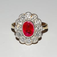 Image 1 of D Heirloom Ruby Ring