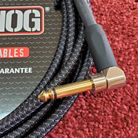 Image 2 of Pig Hog 10 Foot 1/4" Black Braided Instrument Cable