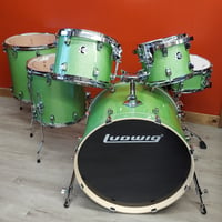 Image 1 of Ludwig Element Evolution 6 Piece Drum Kit - Mint Sparkle Finish