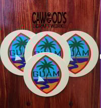 Image 2 of Guam Seal Coaster (4pc) Set