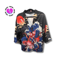 Image 1 of ELECTRIC TIDE KIMONO | ONE SIZE