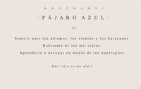 Image 2 of · PÁJARO AZUL ·