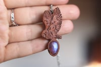 Image 1 of Collana Barbagianni -Labradorite Bianca-