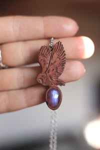 Image 4 of Collana Barbagianni -Labradorite Bianca-