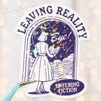 Image 5 of Bookish Stickers, Holographic Book Stickers for Kindle Laptops Tablets Water Bottles Book Merch