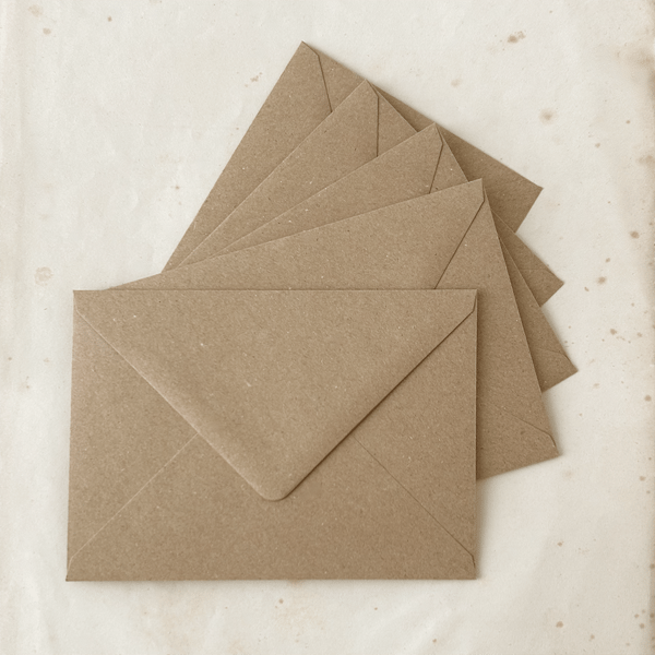 Image of 5 ENVELOPPES KRAFT 