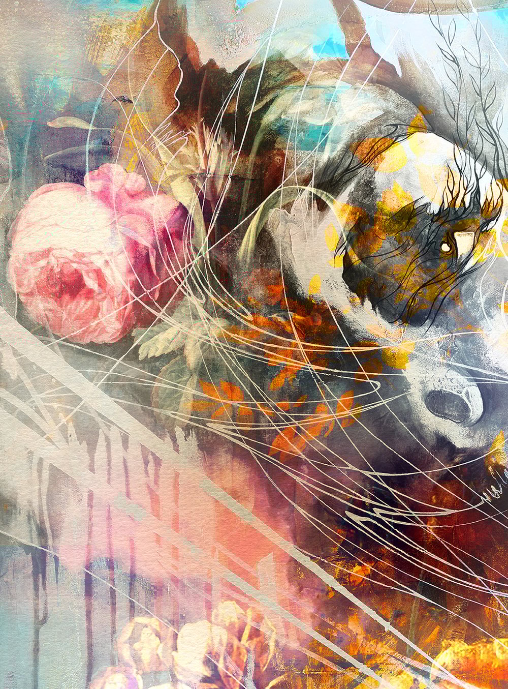 Visit My Virtues Whilst I Sugar My Sins - Open Edition Print - FREE WORLDWIDE SHIPPING!!!