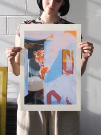 Image 1 of A head filled with tigers... A3 Screenprint