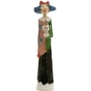 Blue Haired Quirky Elegant Lady with White Westie 