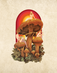 "Girls On Shrooms" Fine Art Print 