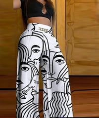 Printed Wide Leg