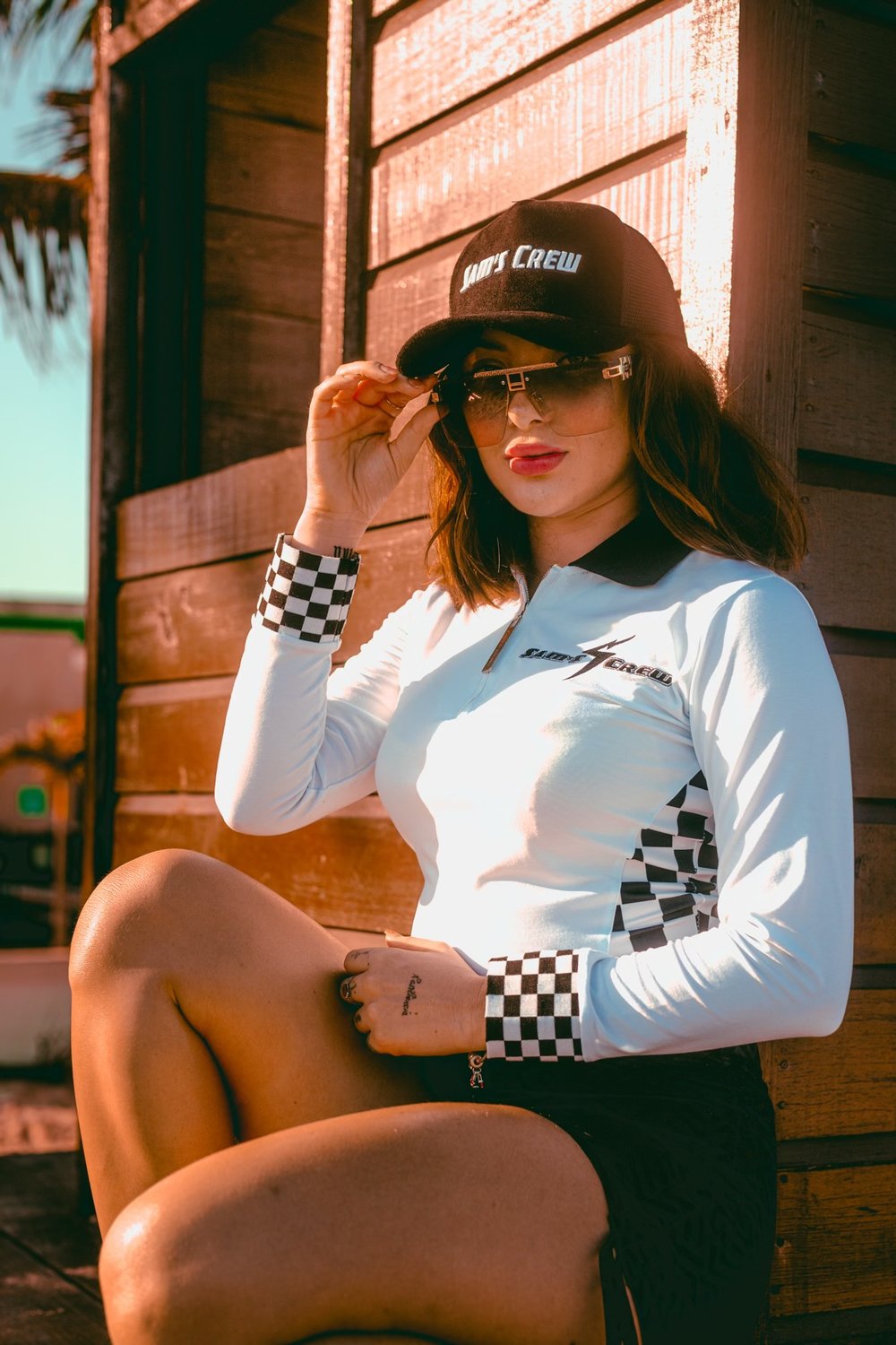 Image of  SAM’S CREW SUEDE TRUCKER HAT / Black 