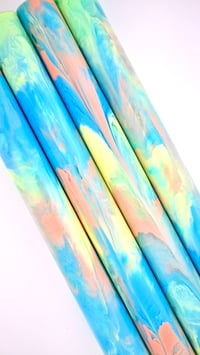 Image 1 of Limited Edition 'Adagio' bespoke pen blanks, high pressure cured with Alumilite Resin. Maker ready!