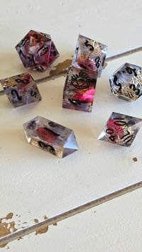 Image 1 of Wait for Me - hadestown inspired dice set 