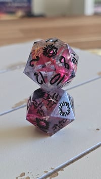 Image 1 of Wait for Me - hadestown inspired 30 mm oversized death save and numeric d20sb