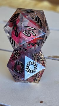 Image 2 of Wait for Me - hadestown inspired 30 mm oversized death save and numeric d20sb