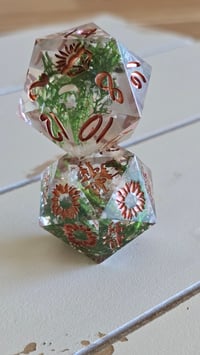 Image 1 of Graveyard Grace 30mm oversized d20 and death save d20