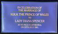 Image 1 of British Royal Wedding (Princess Diana) Commemorative Crowns x2 w/Vinyl Pouch