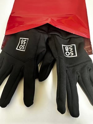 Image of SO58 Softshell Tech Gloves in Black 