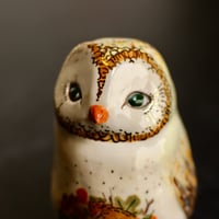 Image 1 of Owl with Mouse Figurine