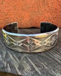 Image 1 of WL&A Handmade Ingot Old Style Cuff #2 - Size 7" to 7.5 Wrist - 7/8th Width 