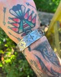 Image 4 of WL&A Handmade Ingot Old Style Cuff #2 - Size 7" to 7.5 Wrist - 7/8th Width